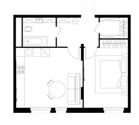 Apartment Sale, 50.2 sq. m. at Peredelkino Blizhnee, Korneya Chukovskogo Street, 1, Vnukovskoye Settlement, Moscow, Russia #2