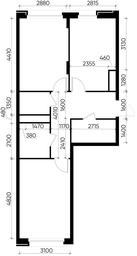 2-BD Apartment Sale, 59.2平方米 at Peredelkino Blizhnee, Korneya Chukovskogo Street, 1, Vnukovskoye Settlement, Moscow, Russia #4