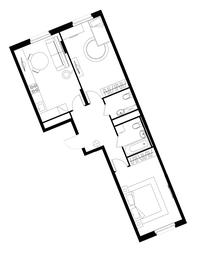 2-BD Apartment Sale, 64.7 sq. m. at Peredelkino Blizhnee, Korneya Chukovskogo Street, 1, Vnukovskoye Settlement, Moscow, Russia #2