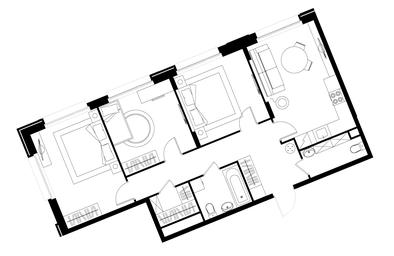 3-BD Apartment Sale, 79.7平方米 at Peredelkino Blizhnee, Korneya Chukovskogo Street, 1, Vnukovskoye Settlement, Moscow, Russia #3