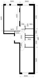 2-BD Apartment Sale, 66.5平方米 at Peredelkino Blizhnee, Korneya Chukovskogo Street, 1, Vnukovskoye Settlement, Moscow, Russia #4