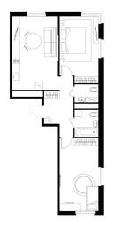 2-BD Apartment Sale, 66.4 sq. m. at Peredelkino Blizhnee, Korneya Chukovskogo Street, 1, Vnukovskoye Settlement, Moscow, Russia #2