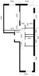2-BD Apartment Sale, 66.4 sq. m. at Peredelkino Blizhnee, Korneya Chukovskogo Street, 1, Vnukovskoye Settlement, Moscow, Russia #4