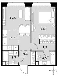 2-BD Apartment Sale, 53.5 sq. m. at Amber City, 3rd Khoroshyovsky Drive, 3А, Moscow, Russia #3 2-BD Apartment Sale, 53.5 sq. m. at Amber City, 3rd Khoroshyovsky Drive, 3А, Moscow, Russia #3