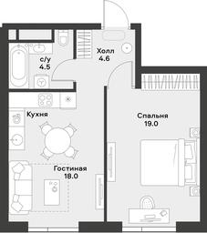 Apartment Sale, 46.1平方米 at Alia, Lyotnaya Street, 95Бк2, Moscow, Russia #3 Apartment Sale, 46.1平方米 at Alia, Lyotnaya Street, 95Бк2, Moscow, Russia #3