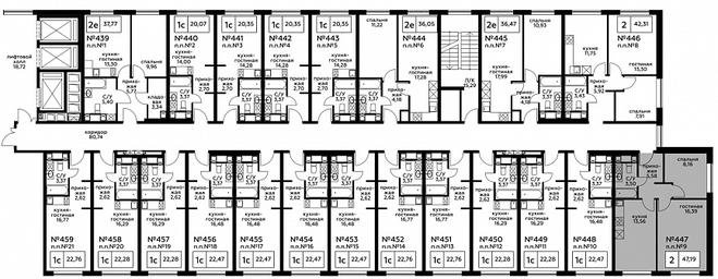 2-BD Apartment Sale, 47.12平方米 at Perets, Pyatnitskoye Highway, 58, Moscow, Russia #3 2-BD Apartment Sale, 47.12平方米 at Perets, Pyatnitskoye Highway, 58, Moscow, Russia #3