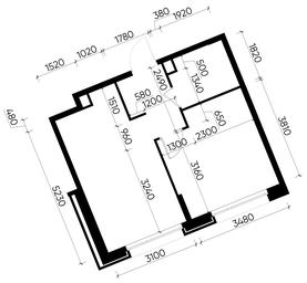 Apartment Sale, 36.8平方米 at Peredelkino Blizhnee, Korneya Chukovskogo Street, 1, Vnukovskoye Settlement, Moscow, Russia #4