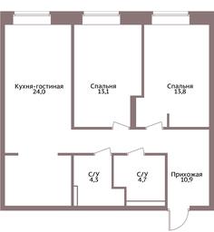 1-BD Apartment Sale, 70.7 sq. m. at Legacy, Michurinsky Avenue, 30А, Moscow, Russia #2