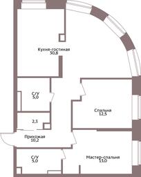 3-BD Apartment Sale, 78.1 sq. m. at Legacy, Michurinsky Avenue, 30А, Moscow, Russia #2