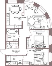 3-BD Apartment Sale, 78.1 sq. m. at Legacy, Michurinsky Avenue, 30А, Moscow, Russia #3
