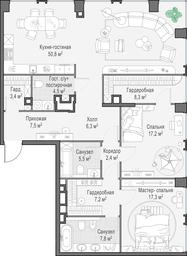 2-BD Apartment Sale, 139.2 sq. m. at Life Time, Sergeya Makeyeva Street, вл11/9с1-10, Moscow, Russia #4