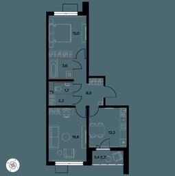 2-BD Apartment Sale, 60.3 sq. m. at Yzhnaya Bitsa, Yuzhnaya Bitsa Residential Complex, posyolok Bittsa, Leninskiy City District, Moscow Region, Russia #3 2-BD Apartment Sale, 60.3 sq. m. at Yzhnaya Bitsa, Yuzhnaya Bitsa Residential Complex, posyolok Bittsa, Leninskiy City District, Moscow Region, Russia #3