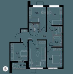 Продажа 4-комн. квартиры, 92 м² в ЖК «Южная Битца», жилой комплекс Южная Битца, посёлок Битца, Ленинский городской округ, Московская область, Россия #3