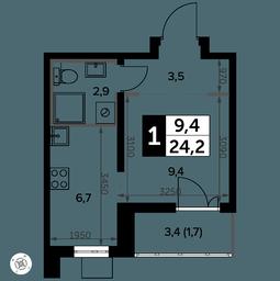 Apartment Sale, 24.8 sq. m. at Yzhnaya Bitsa, Yuzhnaya Bitsa Residential Complex, posyolok Bittsa, Leninskiy City District, Moscow Region, Russia #2 Apartment Sale, 24.8 sq. m. at Yzhnaya Bitsa, Yuzhnaya Bitsa Residential Complex, posyolok Bittsa, Leninskiy City District, Moscow Region, Russia #2