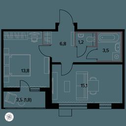 1-BD Apartment Sale, 43.5 sq. m. at Yzhnaya Bitsa, Yuzhnaya Bitsa Residential Complex, posyolok Bittsa, Leninskiy City District, Moscow Region, Russia #3 1-BD Apartment Sale, 43.5 sq. m. at Yzhnaya Bitsa, Yuzhnaya Bitsa Residential Complex, posyolok Bittsa, Leninskiy City District, Moscow Region, Russia #3