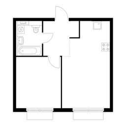 1-BD Apartment Sale, 40.6 sq. m. at Holland Park, Volokolamskoye Highway, 71/13к1, Moscow, Russia #3