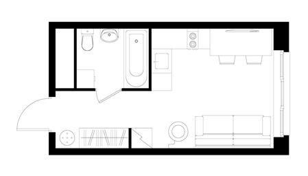 Apartment Sale, 21.6 sq. m. at Pervyi Moskovskiy, ulitsa Bianki, 1, Moskovskiy, Moscow, Russia #3