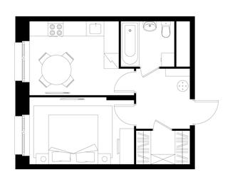 Apartment Sale, 35.2 sq. m. at Pervyi Moskovskiy, ulitsa Bianki, 1, Moskovskiy, Moscow, Russia #3