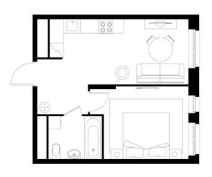 Apartment Sale, 36.1 sq. m. at Pervyi Moskovskiy, ulitsa Bianki, 1, Moskovskiy, Moscow, Russia #3