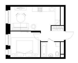 Apartment Sale, 36.7 sq. m. at Pervyi Moskovskiy, ulitsa Bianki, 1, Moskovskiy, Moscow, Russia #3