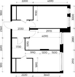 2-BD Apartment Sale, 56.8 sq. m. at Pervyi Moskovskiy, ulitsa Bianki, 1, Moskovskiy, Moscow, Russia #4