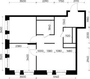 2-BD Apartment Sale, 59.5 sq. m. at Pervyi Moskovskiy, ulitsa Bianki, 1, Moskovskiy, Moscow, Russia #2 2-BD Apartment Sale, 59.5 sq. m. at Pervyi Moskovskiy, ulitsa Bianki, 1, Moskovskiy, Moscow, Russia #2
