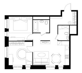 2-BD Apartment Sale, 61.3 sq. m. at Pervyi Moskovskiy, ulitsa Bianki, 1, Moskovskiy, Moscow, Russia #3