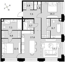 3-BD Apartment Sale, 96.4平方米 at Sydney Prime, Shenogina Street, Moscow, Russia #3 3-BD Apartment Sale, 96.4平方米 at Sydney Prime, Shenogina Street, Moscow, Russia #3