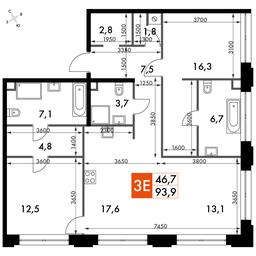 3-BD Apartment Sale, 96.4平方米 at Sydney Prime, Shenogina Street, Moscow, Russia #2 3-BD Apartment Sale, 96.4平方米 at Sydney Prime, Shenogina Street, Moscow, Russia #2