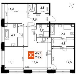 3-BD Apartment Sale, 97.4平方米 at Sydney Prime, Shenogina Street, Moscow, Russia #2 3-BD Apartment Sale, 97.4平方米 at Sydney Prime, Shenogina Street, Moscow, Russia #2