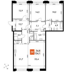 3-BD Apartment Sale, 126.6平方米 at Sydney Prime, Shenogina Street, Moscow, Russia #2