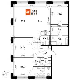 4-BD Apartment Sale, 138.2平方米 at Sydney Prime, Shenogina Street, Moscow, Russia #2 4-BD Apartment Sale, 138.2平方米 at Sydney Prime, Shenogina Street, Moscow, Russia #2