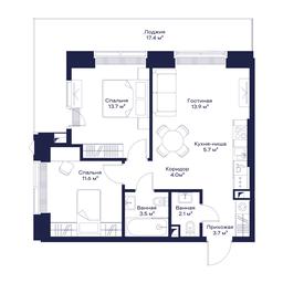 2-BD Apartment Sale, 66.28 sq. m. at Jois, 3rd Silikatny Drive, 10, Moscow, Russia #2 2-BD Apartment Sale, 66.28 sq. m. at Jois, 3rd Silikatny Drive, 10, Moscow, Russia #2
