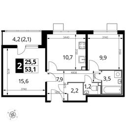 2-BD Apartment Sale, 53.1 sq. m. at Pervyi Lermontovskiy, zhiloy kompleks 1-y Lermontovskiy, Lyubertsy, Moscow Region, Russia #2 2-BD Apartment Sale, 53.1 sq. m. at Pervyi Lermontovskiy, zhiloy kompleks 1-y Lermontovskiy, Lyubertsy, Moscow Region, Russia #2
