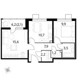 2-BD Apartment Sale, 53.1 sq. m. at Pervyi Lermontovskiy, zhiloy kompleks 1-y Lermontovskiy, Lyubertsy, Moscow Region, Russia #3 2-BD Apartment Sale, 53.1 sq. m. at Pervyi Lermontovskiy, zhiloy kompleks 1-y Lermontovskiy, Lyubertsy, Moscow Region, Russia #3