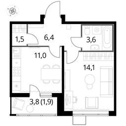 1-BD Apartment Sale, 38.4 sq. m. at Pervyi Lermontovskiy, zhiloy kompleks 1-y Lermontovskiy, Lyubertsy, Moscow Region, Russia #3 1-BD Apartment Sale, 38.4 sq. m. at Pervyi Lermontovskiy, zhiloy kompleks 1-y Lermontovskiy, Lyubertsy, Moscow Region, Russia #3