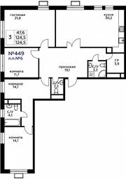 2-BD Apartment Sale, 124.6平方米 at Veresk, 3rd Khoroshyovskaya Street, вл19с3к1, Moscow, Russia #2 2-BD Apartment Sale, 124.6平方米 at Veresk, 3rd Khoroshyovskaya Street, вл19с3к1, Moscow, Russia #2