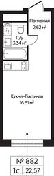 Продажа квартиры, 22,57 м² в ЖК «Перец», Пятницкое шоссе, 58, Москва, Россия #4