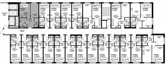2-BD Apartment Sale, 37.71平方米 at Perets, Pyatnitskoye Highway, 58, Moscow, Russia #3