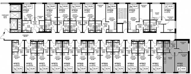 2-BD Apartment Sale, 47.12 sq. m. at Perets, Pyatnitskoye Highway, 58, Moscow, Russia #3 2-BD Apartment Sale, 47.12 sq. m. at Perets, Pyatnitskoye Highway, 58, Moscow, Russia #3