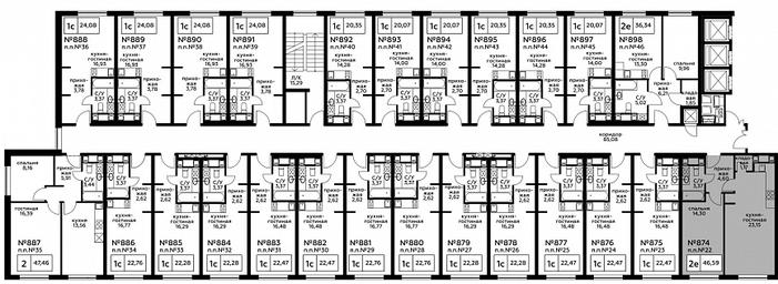 2-BD Apartment Sale, 46.57 sq. m. at Perets, Pyatnitskoye Highway, 58, Moscow, Russia #3 2-BD Apartment Sale, 46.57 sq. m. at Perets, Pyatnitskoye Highway, 58, Moscow, Russia #3