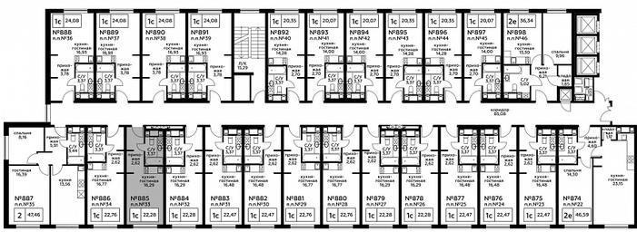 Apartment Sale, 22.38 sq. m. at Perets, Pyatnitskoye Highway, 58, Moscow, Russia #3