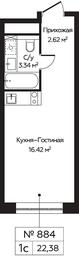 Apartment Sale, 22.38 sq. m. at Perets, Pyatnitskoye Highway, 58, Moscow, Russia #4