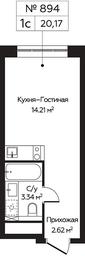 Apartment Sale, 20.17 sq. m. at Perets, Pyatnitskoye Highway, 58, Moscow, Russia #2 Apartment Sale, 20.17 sq. m. at Perets, Pyatnitskoye Highway, 58, Moscow, Russia #2