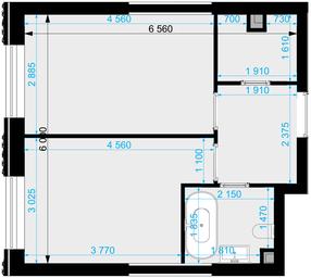 1-BD Apartment Sale, 37.8 sq. m. at Crystal, Generala Glagoleva Street, 16с1, Moscow, Russia #2 1-BD Apartment Sale, 37.8 sq. m. at Crystal, Generala Glagoleva Street, 16с1, Moscow, Russia #2