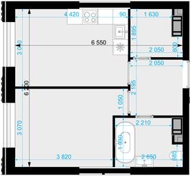 1-BD Apartment Sale, 40 sq. m. at Crystal, Generala Glagoleva Street, 16с1, Moscow, Russia #2 1-BD Apartment Sale, 40 sq. m. at Crystal, Generala Glagoleva Street, 16с1, Moscow, Russia #2