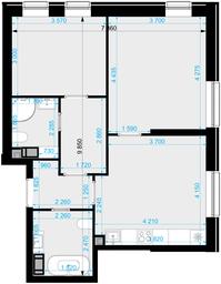2-BD Apartment Sale, 60.6 sq. m. at Crystal, Generala Glagoleva Street, 16с1, Moscow, Russia #2 2-BD Apartment Sale, 60.6 sq. m. at Crystal, Generala Glagoleva Street, 16с1, Moscow, Russia #2