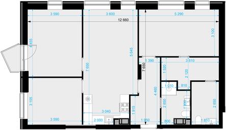 2-BD Apartment Sale, 92.9 sq. m. at Crystal, Generala Glagoleva Street, 16с1, Moscow, Russia #2 2-BD Apartment Sale, 92.9 sq. m. at Crystal, Generala Glagoleva Street, 16с1, Moscow, Russia #2