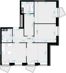 2-BD Apartment Sale, 87.9 sq. m. at Crystal, Generala Glagoleva Street, 16с1, Moscow, Russia #3 2-BD Apartment Sale, 87.9 sq. m. at Crystal, Generala Glagoleva Street, 16с1, Moscow, Russia #3