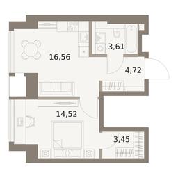 1-BD Apartment Sale, 42.86平方米 at The Five, 5th Donskoy Drive, вл21к6, Moscow, Russia #4